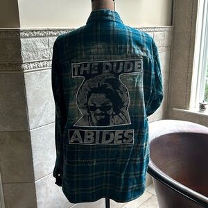 The Dude Abides flannel shirt Sz XL